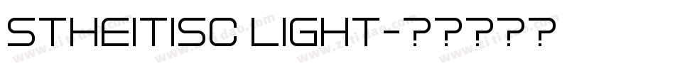 stheitisc light字体转换